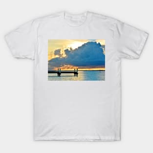 Pier at Sunset on Grace Bay T-Shirt